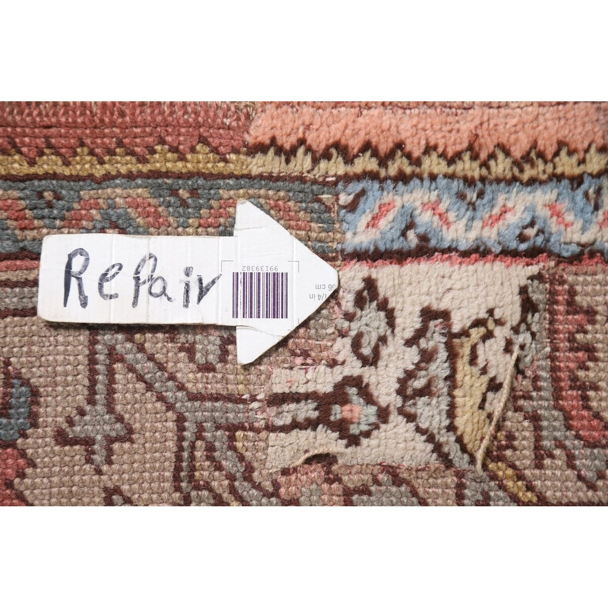 Pre-1900 Antique Oushak Turkish Area Rug Handmade Wool Carpet - 7'0"x 9'5"