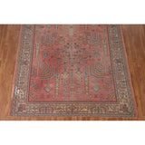 Pre-1900 Antique Oushak Turkish Area Rug Handmade Wool Carpet - 7'0"x 9'5"