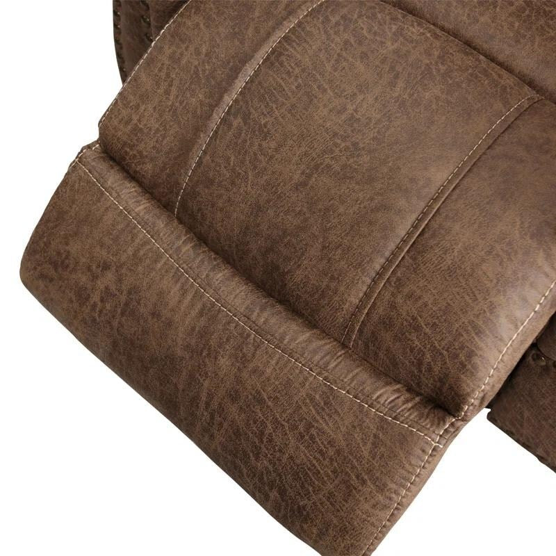 Prelife Classic and Overstuffed Breathable Vegan Leather Power Standard Recliner