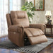 Prelife Classic and Overstuffed Breathable Vegan Leather Power Standard Recliner