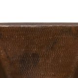 15-in Square Hammered Copper Bar/Prep Sink w/ 3.5-in Drain Opening (BS15DB3)