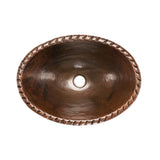 Premier Copper Products Bathroom Sink, Single Handle Faucet and Accessories Package