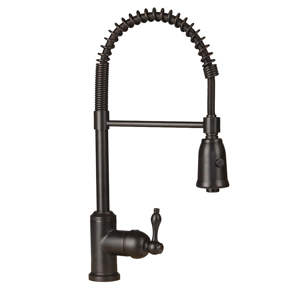 Premier Copper Products Kitchen Sink, Spring Faucet and Accessories Package