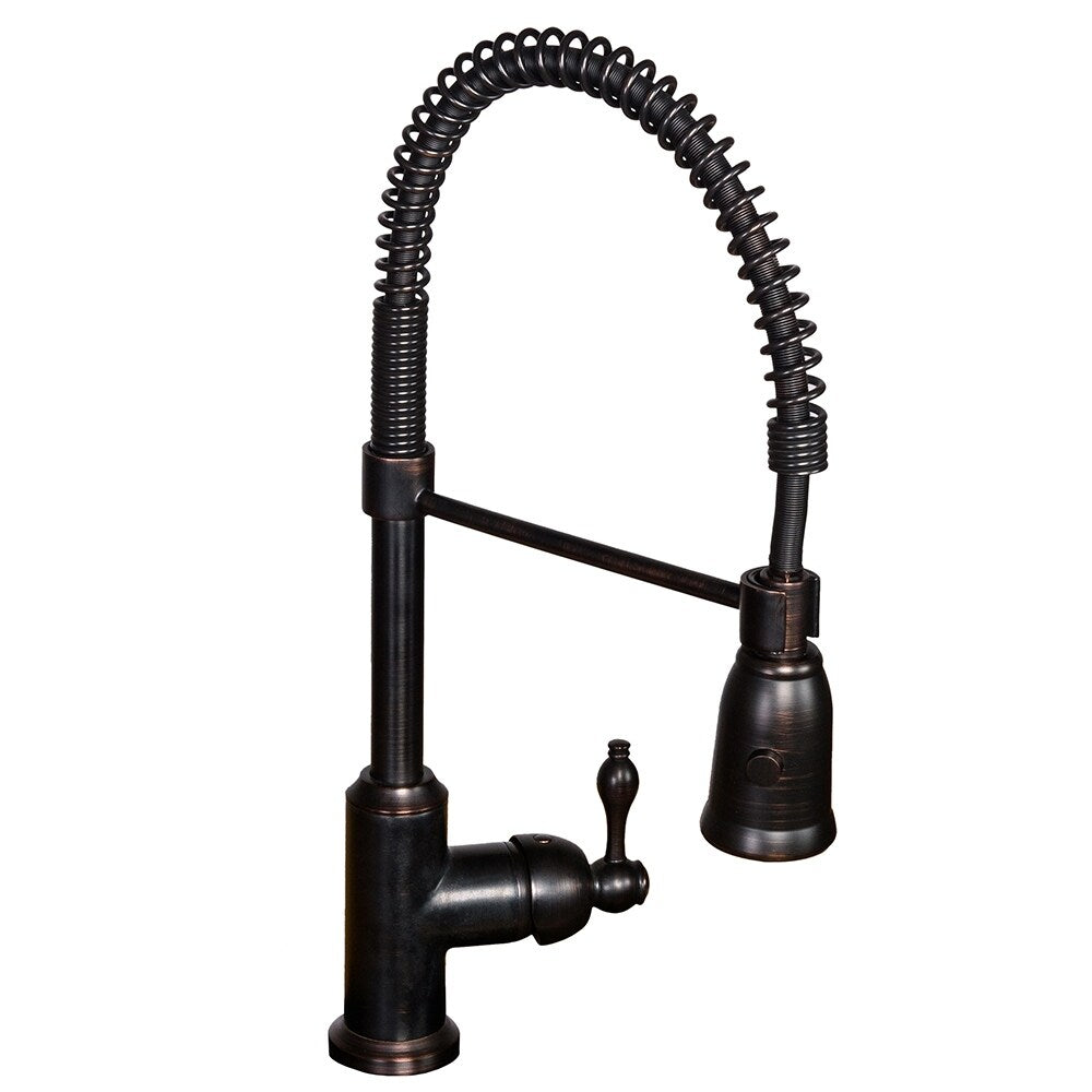 Premier Copper Products Kitchen Sink, Spring Faucet and Accessories Package