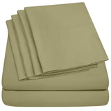 Premium Home Collection Microfiber Soft Cooling Bed Sheet Set - 6 Piece Set