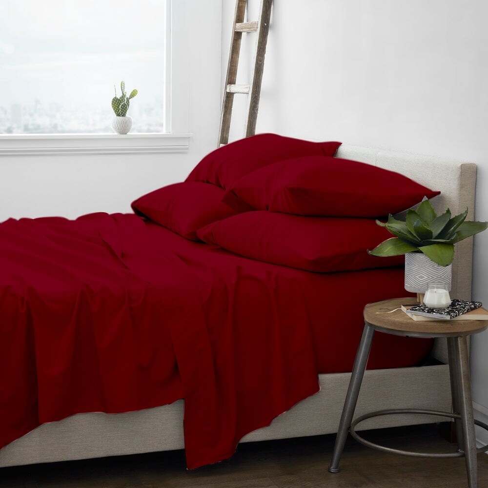 Premium Home Collection Microfiber Soft Cooling Bed Sheet Set - 6 Piece Set