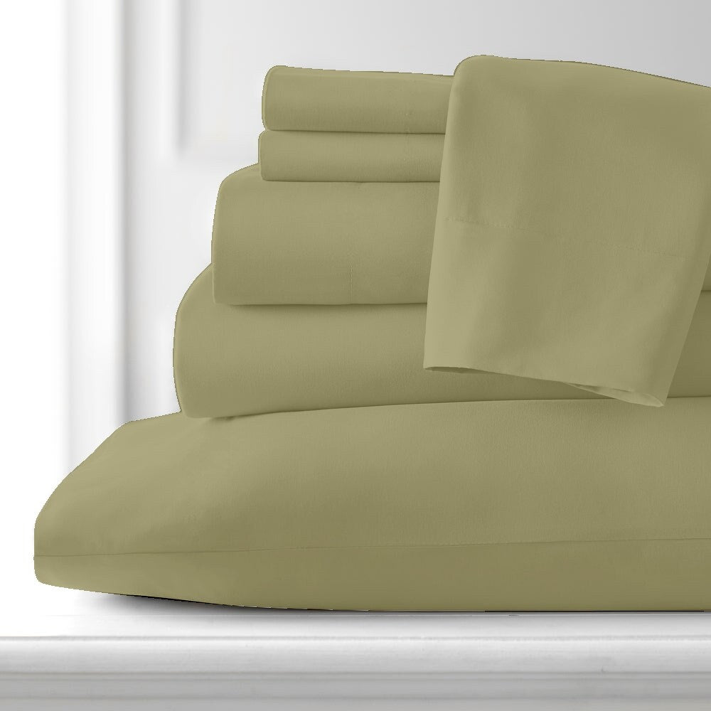 Premium Home Collection Microfiber Soft Cooling Bed Sheet Set - 6 Piece Set