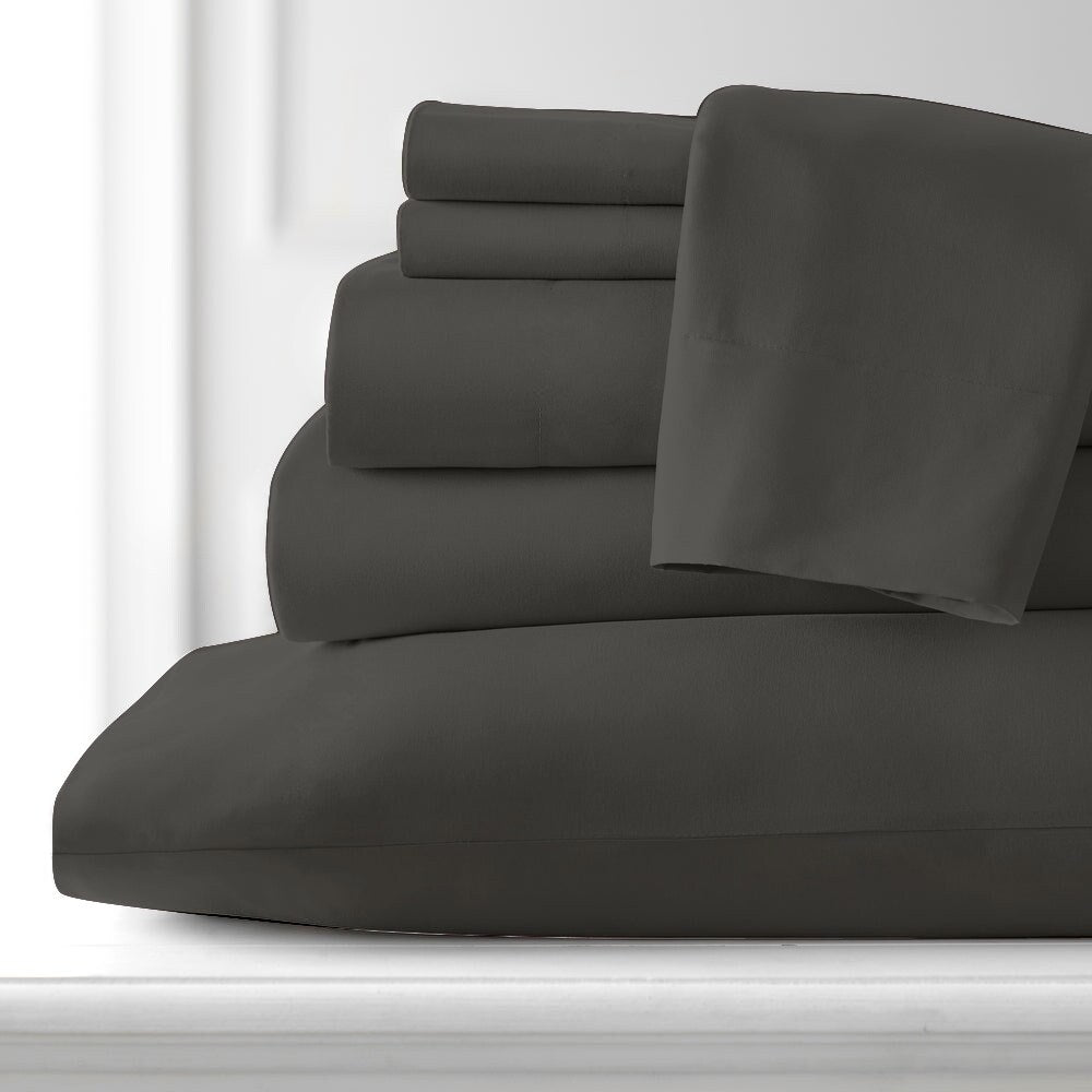 Premium Home Collection Microfiber Soft Cooling Bed Sheet Set - 6 Piece Set