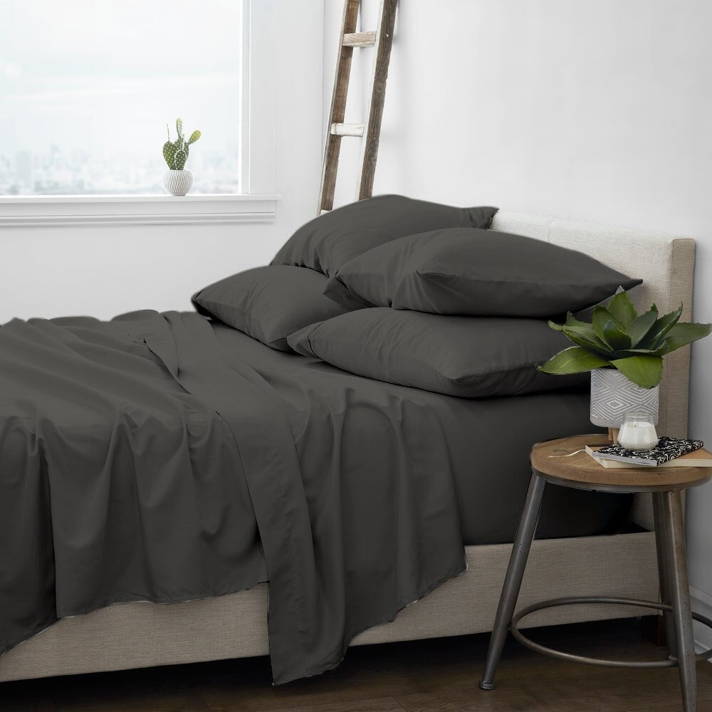 Premium Home Collection Microfiber Soft Cooling Bed Sheet Set - 6 Piece Set