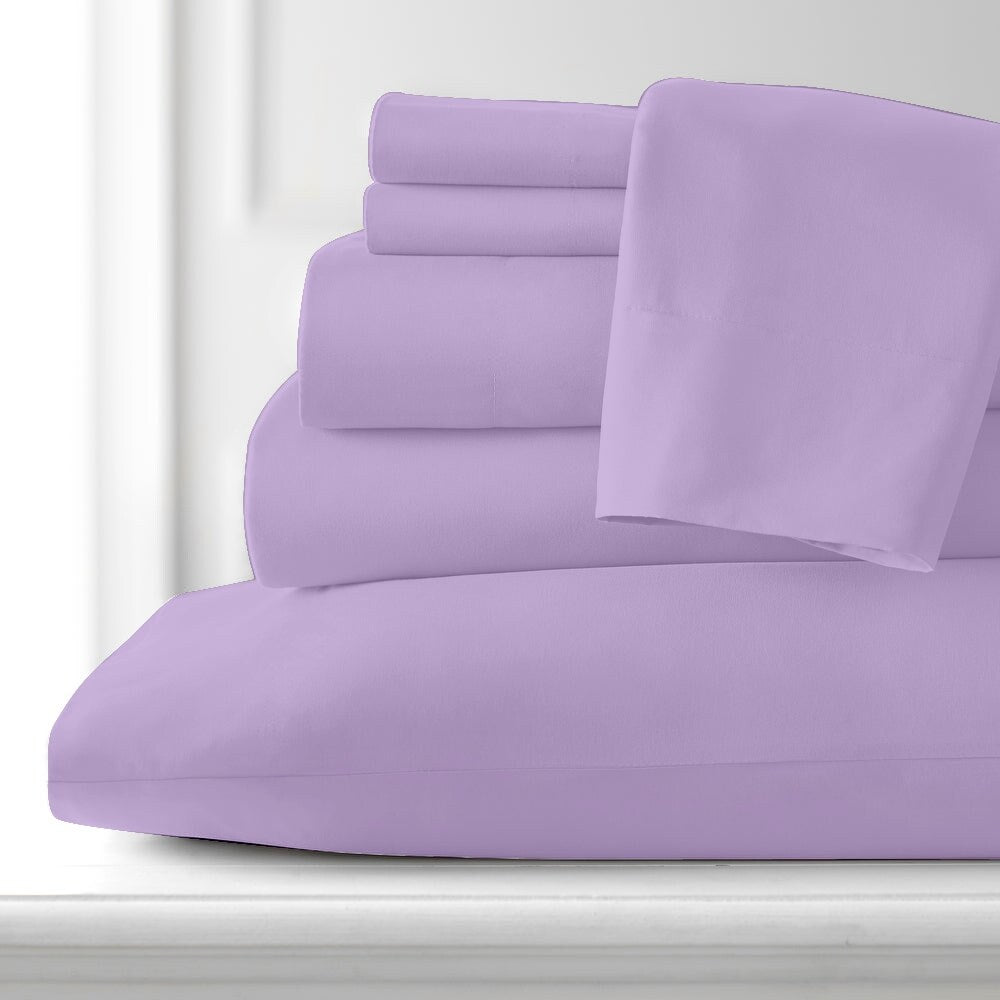 Premium Home Collection Microfiber Soft Cooling Bed Sheet Set - 6 Piece Set