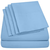 Premium Home Collection Microfiber Soft Cooling Bed Sheet Set - 6 Piece Set