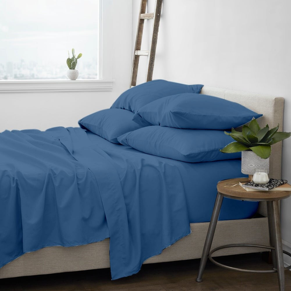 Premium Home Collection Microfiber Soft Cooling Bed Sheet Set - 6 Piece Set