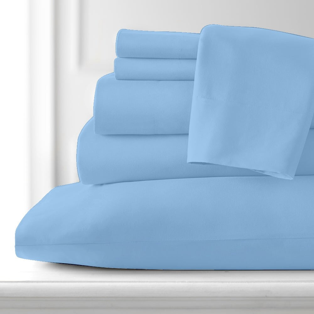 Premium Home Collection Microfiber Soft Cooling Bed Sheet Set - 6 Piece Set
