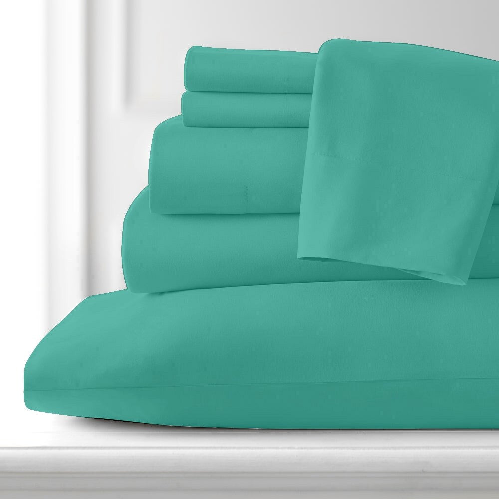 Premium Home Collection Microfiber Soft Cooling Bed Sheet Set - 6 Piece Set