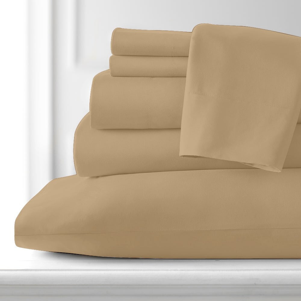 Premium Home Collection Microfiber Soft Cooling Bed Sheet Set - 6 Piece Set