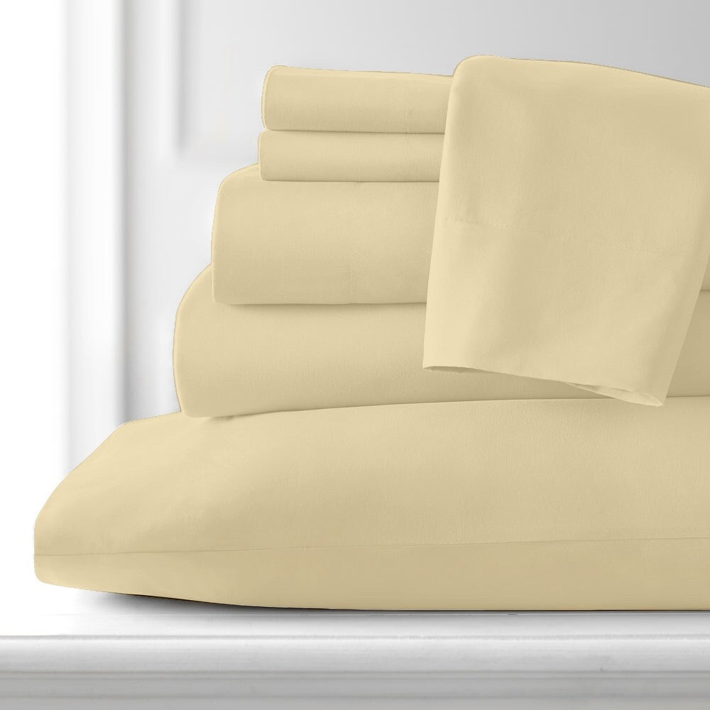 Premium Home Collection Microfiber Soft Cooling Bed Sheet Set - 6 Piece Set