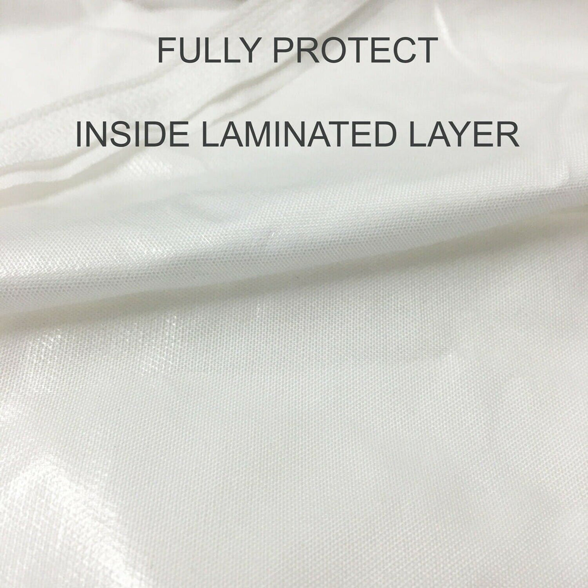 Premium Microfiber Mattress Cover Waterproof Shield Zippered Mattress Bed Protector, Velcro Zip, Ultra Soft - White