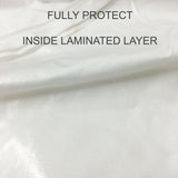 Premium Microfiber Mattress Cover Waterproof Shield Zippered Mattress Bed Protector, Velcro Zip, Ultra Soft - White