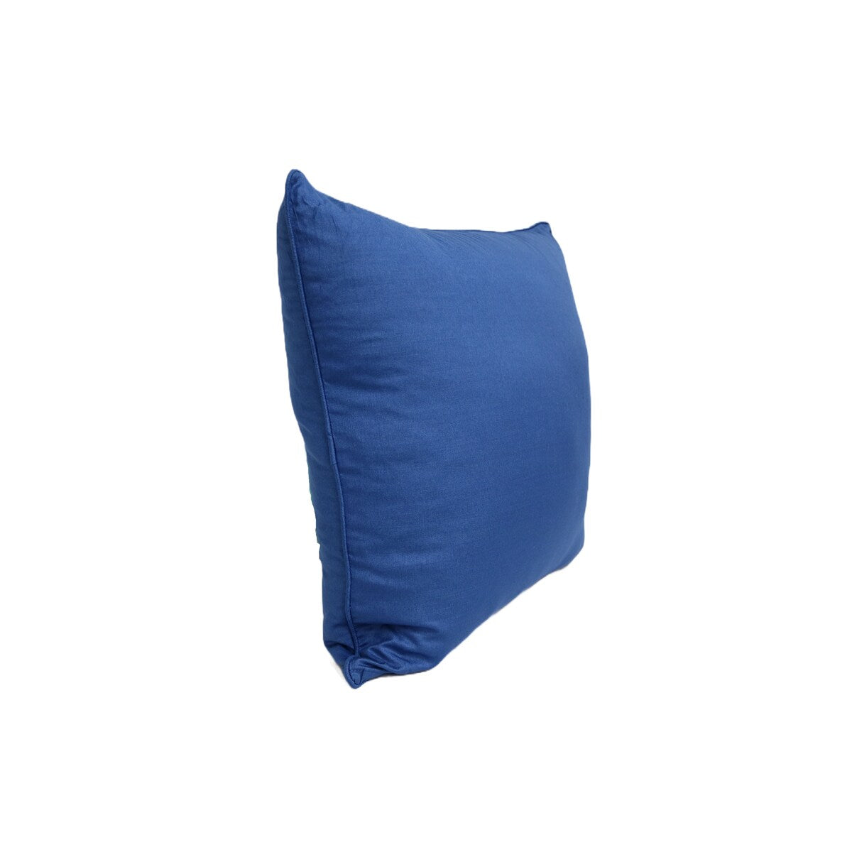Home&Manor Premium Silk Throw Pillow 18" Royal Blue