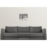 "A Lynx with her cub" Canvas Wall Art