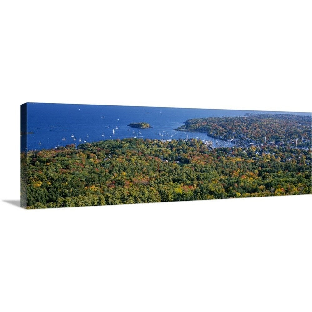 "Camden Harbor Camden ME" Canvas Wall Art
