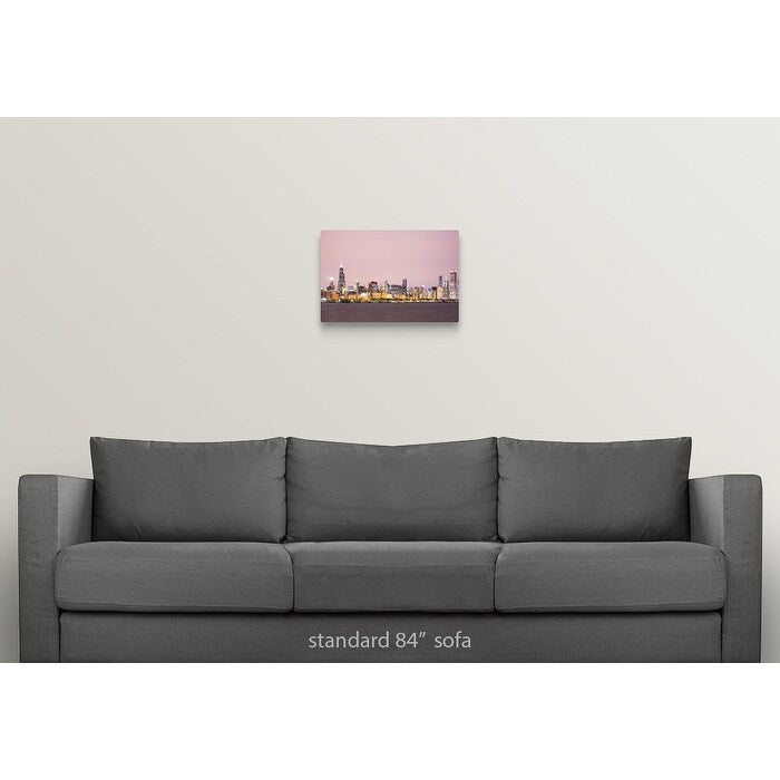 "Downtown City Skyline, Chicago, Illinois, USA" Canvas Wall Art