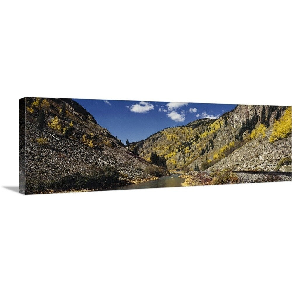 "Durango & Silverton Narrow Gauge Railroad CO" Canvas Wall Art