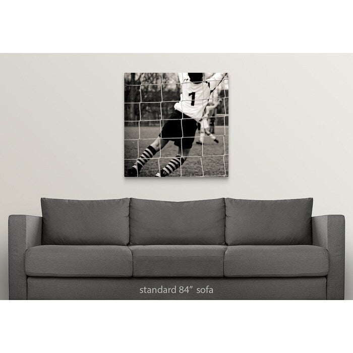 "Goalie jumping" Canvas Wall Art