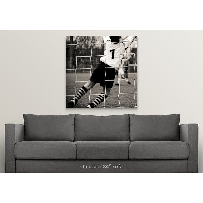 "Goalie jumping" Canvas Wall Art