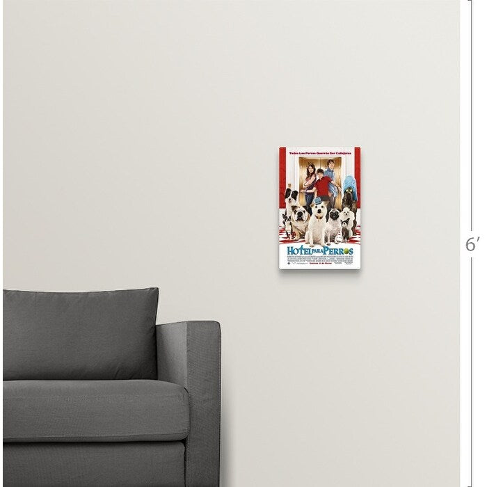 "Hotel for Dogs - Movie Poster - Spanish" Canvas Wall Art