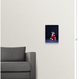 "Italian greyhound wearing a Santa Claus suit" Canvas Wall Art