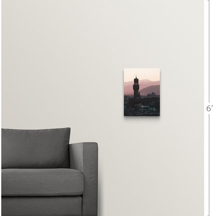 "Italy, Florence, Towers in city at dusk" Canvas Wall Art