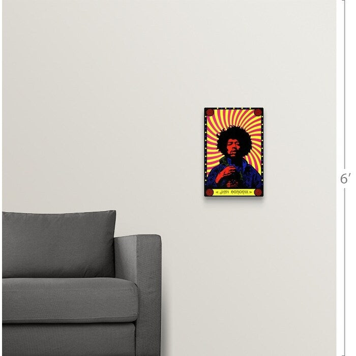 "Jimi Hendrix (1973)" Canvas Wall Art