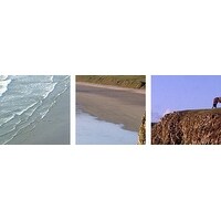 Premium Thick-Wrap Canvas entitled Landscape, Worms Head, West Glamorgan, Wales.