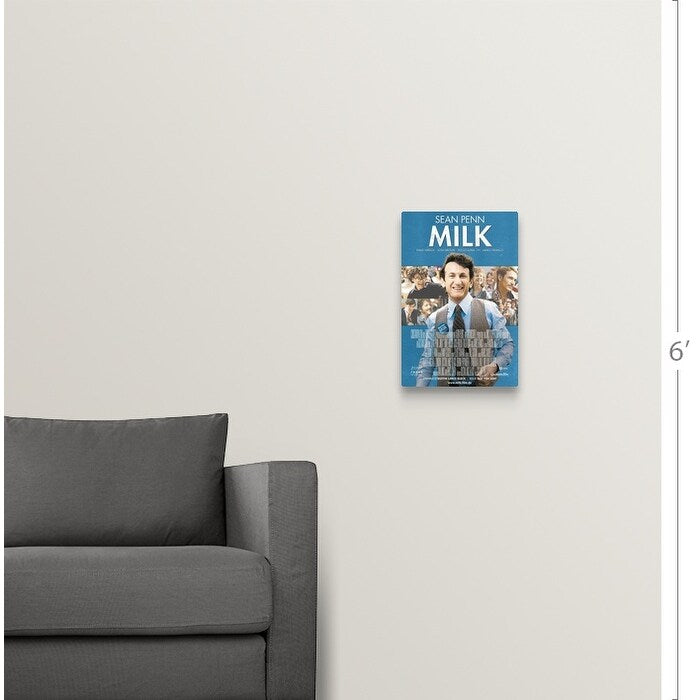 "Milk - Movie Poster - German" Canvas Wall Art