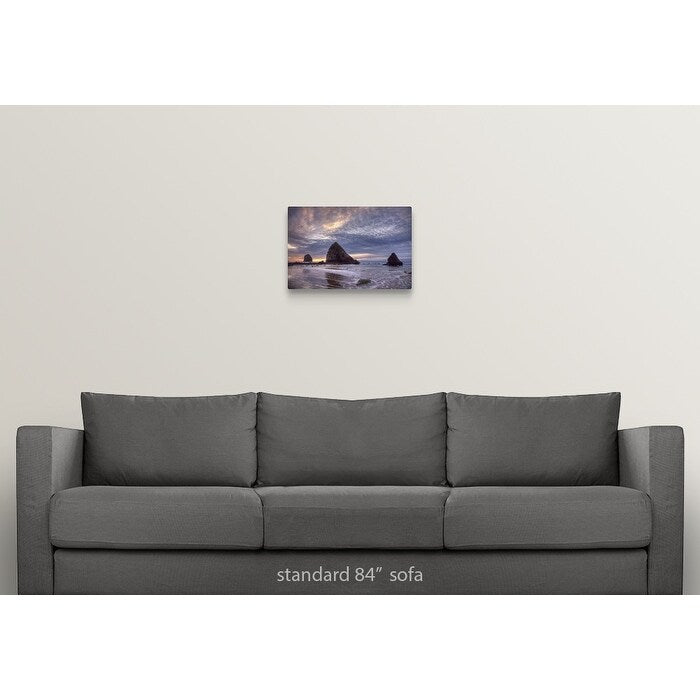 "Pacific ocean sunset, Cannon Beach, Oregon" Canvas Wall Art