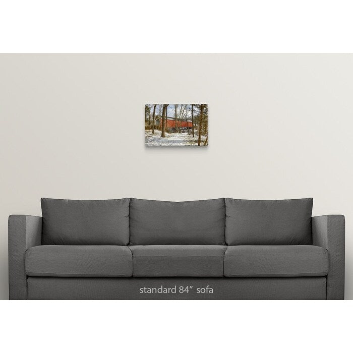 "Sheard's Mill covered bridge, eastern PA" Canvas Wall Art