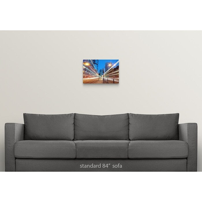 "Traffic at night" Canvas Wall Art