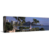"Waikiki Beach HI" Canvas Wall Art