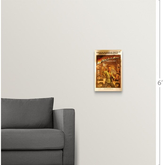 "Where in the World is Osama Bin Laden? - Movie Poster" Canvas Wall Art