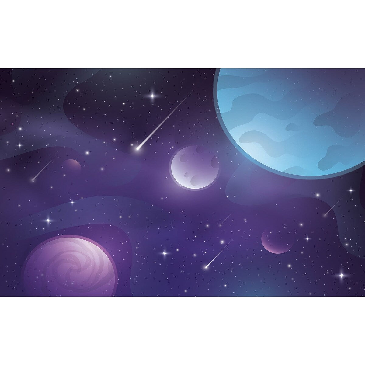 Premium Wallpaper Wall Mural - Celestial Space Scene