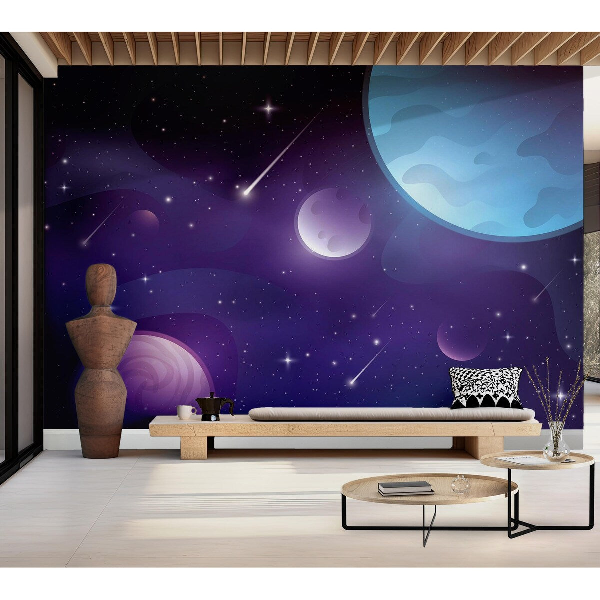 Premium Wallpaper Wall Mural - Celestial Space Scene
