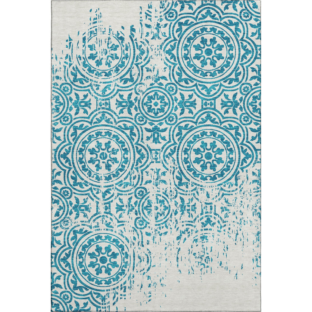Premium Washable Super Soft Vanishing Medallion Mayfield Rug
