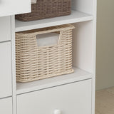 Premium White 5-Drawer Dresser with Baby Changing Table by Kerrogee - 47.2"L