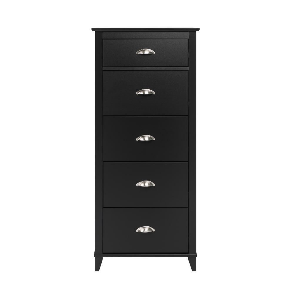 Prepac Yaletown 5-Drawer Tall Chest, Multiple Finishes