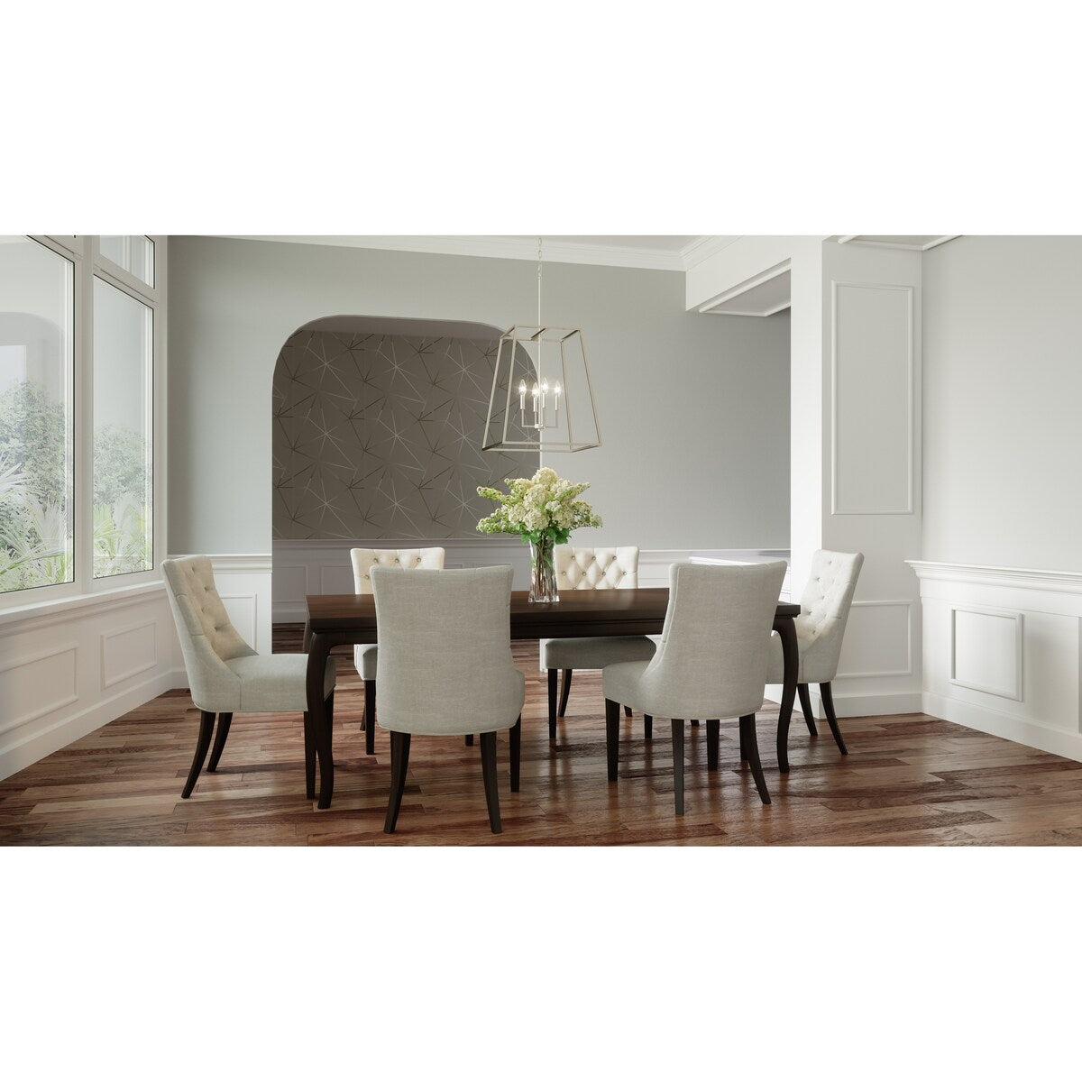 Prescott 4-Light Brushed Nickel Pendant