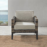 Prescott Outdoor Wicker Armchair - 32.5"x31.75"x30"