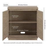 Presque 30" Wide Rectangular Accent Cabinet - 30" Wide