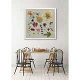 Pressed Assortment I -Gallery Wrapped Canvas - yellow, blue, green, red, black, white