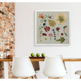 Pressed Assortment I -Gallery Wrapped Canvas - yellow, blue, green, red, black, white